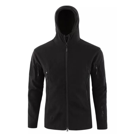 Campera táctica en micropolar Negro