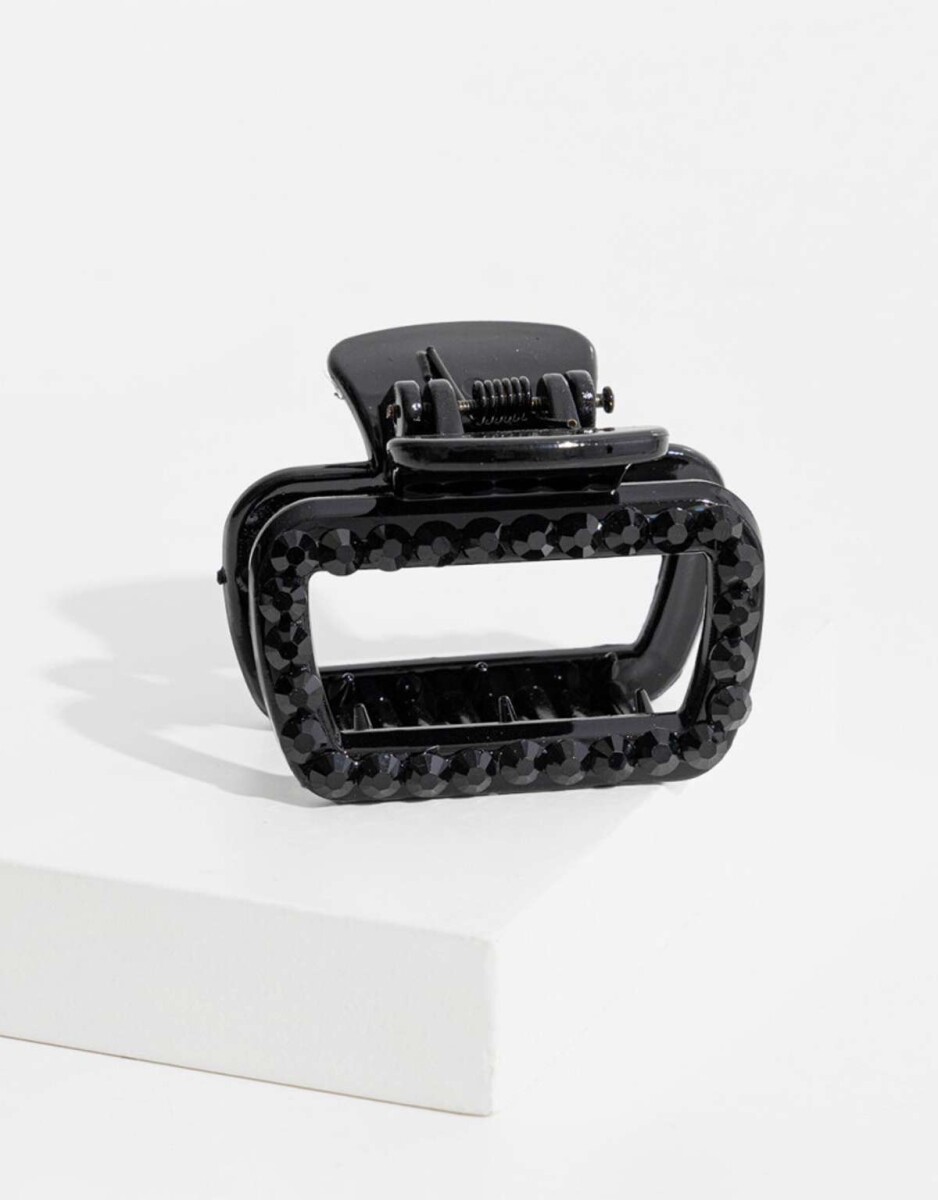 Broche Cuadrado - Negro 