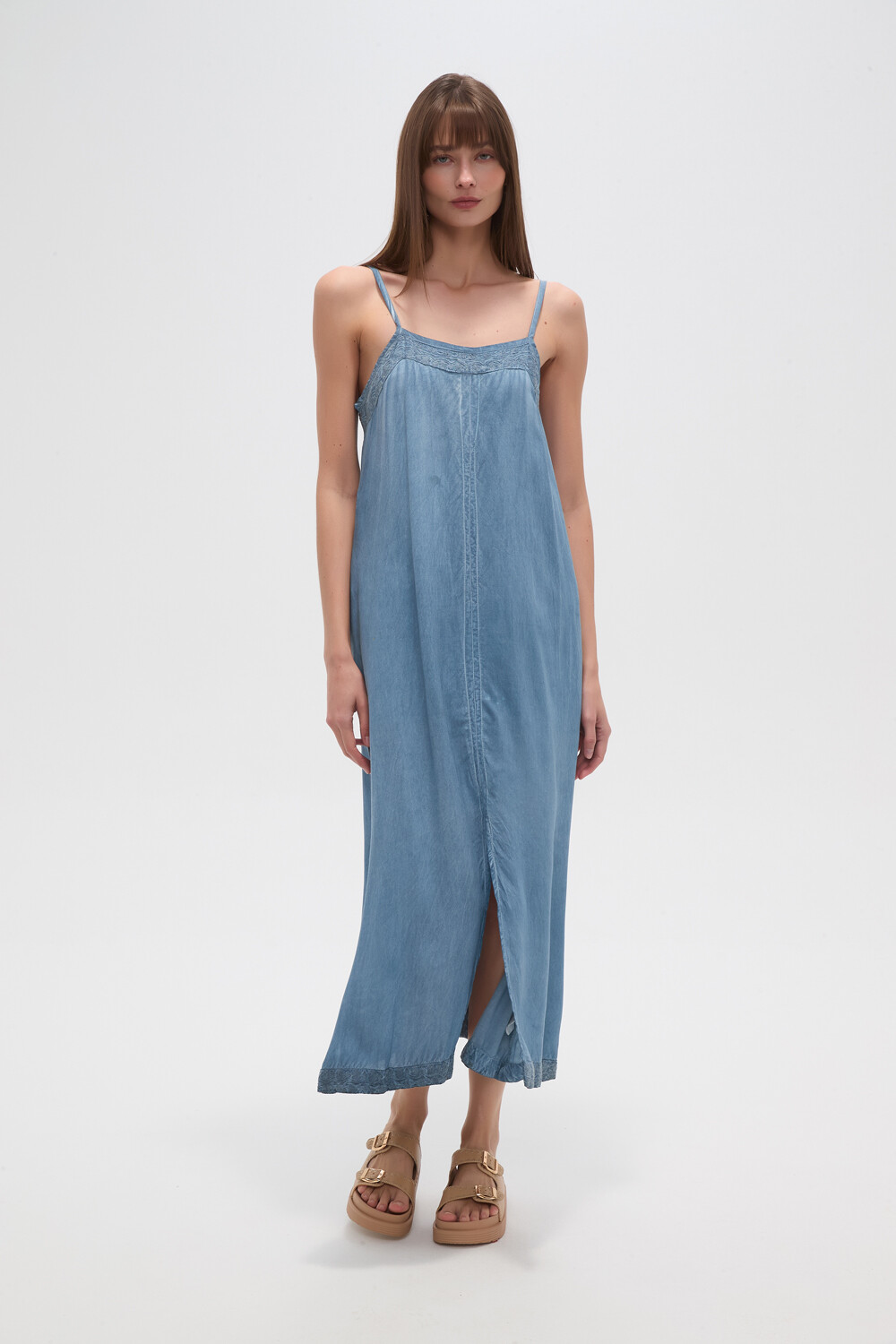 Vestido Aldrin Azul Piedra