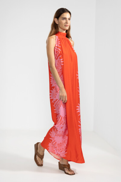 MICHU HALTER DRESS Rojo