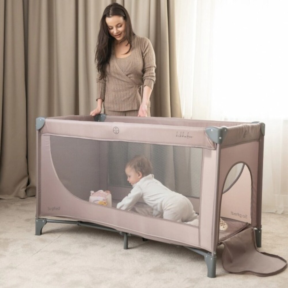 Practicuna 2 niveles KIKKABOO so gifted grey beige