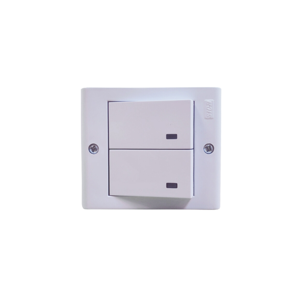 Caja con 2 llaves unipolares blanco puro Sica - SK3497 