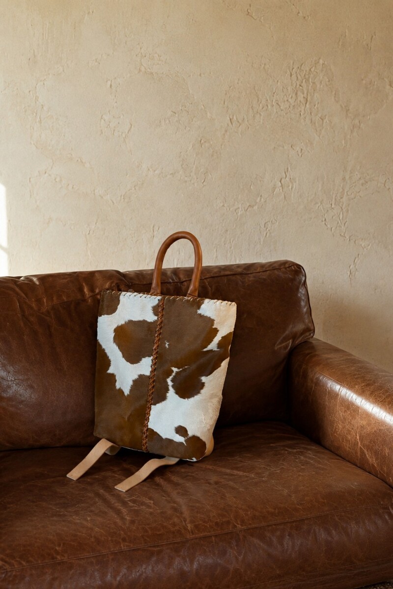 Caraguata Backpack Cowhide Camel