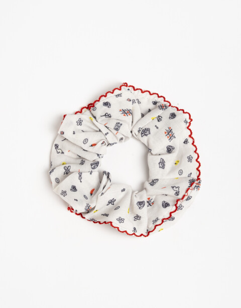 Skunzies Estampados Scrunchie Estampada - Estampado Geometrico