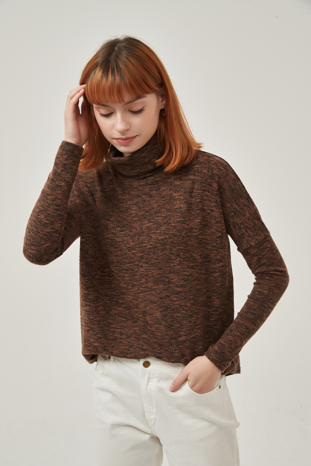 Polera Masina Marron Melange