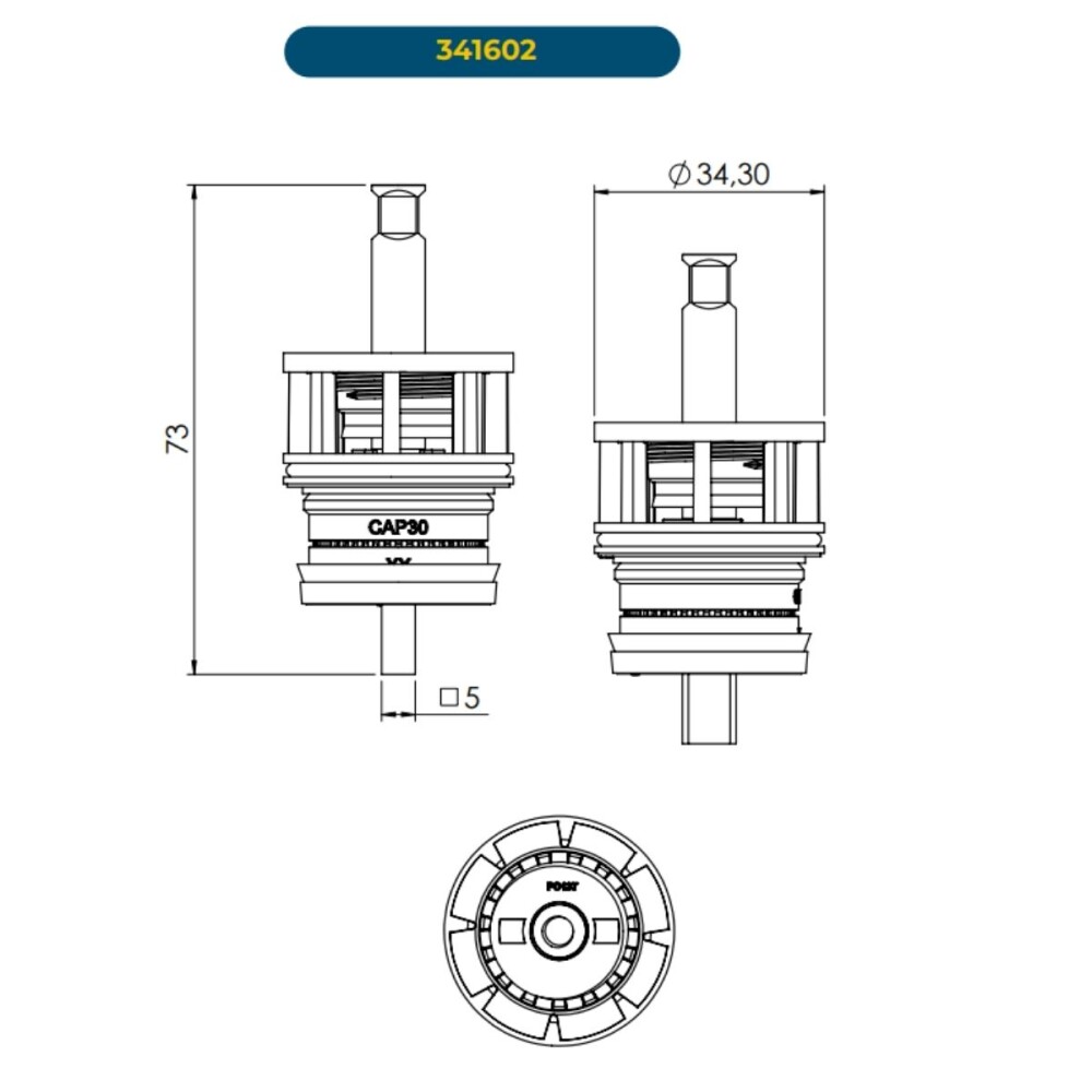 Repuesto válvula de descarga Docol 1.1/4" Repuesto Válvula De Descarga Docol 1.1/4"