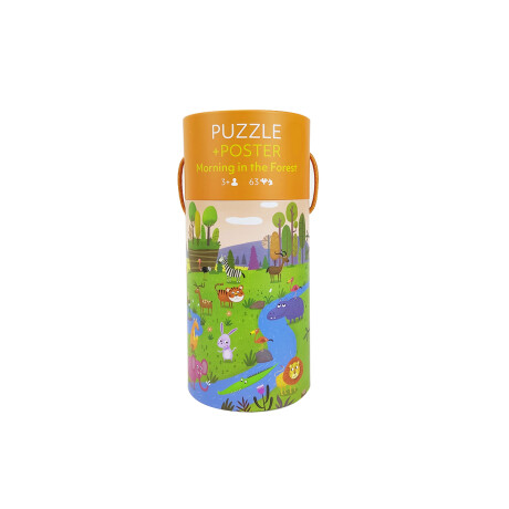 Puzzle alcancía de 63 piezas temática mañanas en el bosque Sc
