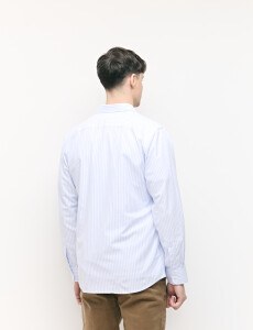 012726 CAMISA STRIPES WILL Blanco/celeste