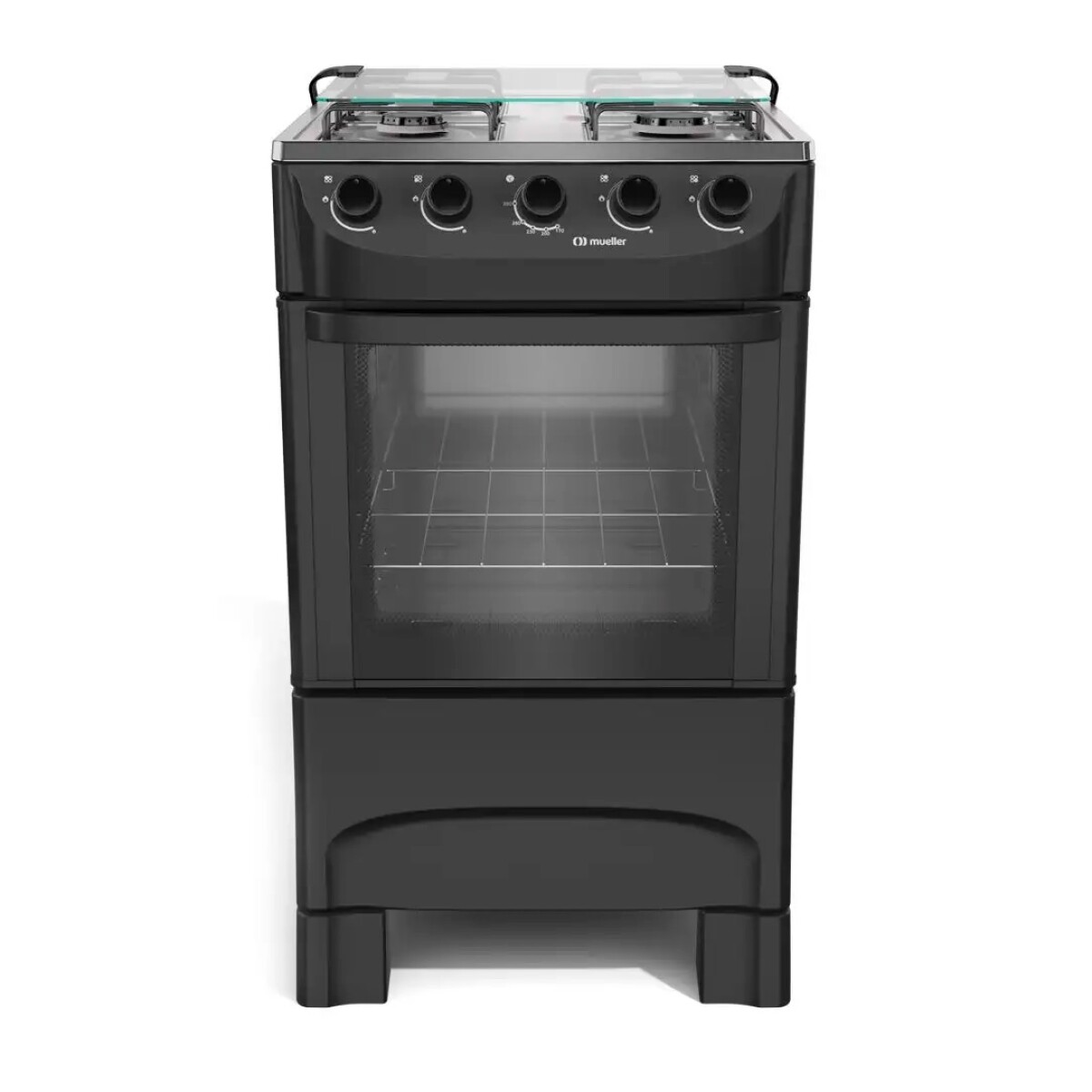 Cocina Mueller Moderatto Combinada 4h Gas/eléctrica Color Negro 