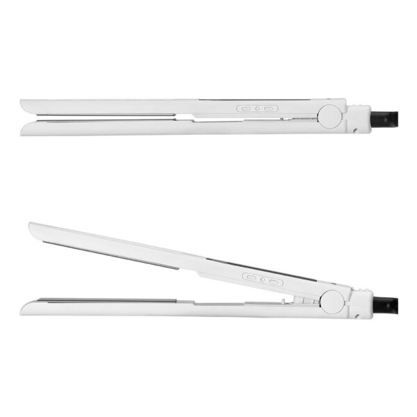 Planchita Pelo Marvo Plancha Alisador Cabello Titanio Led Variante Color Blanco