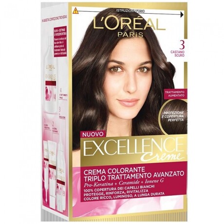 Coloración L'Oréal Paris Excellence #3 Castaño Oscuro