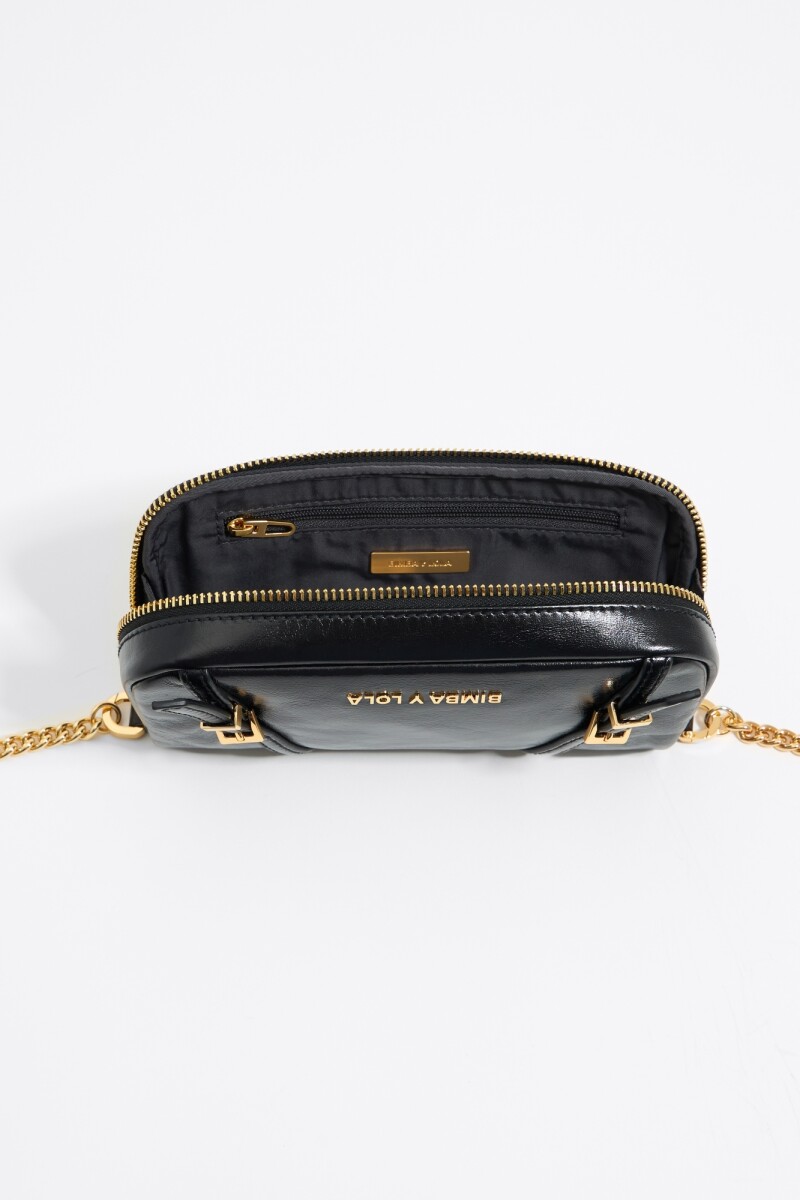 BOLSO BANDOLERA MINI PIEL Negro