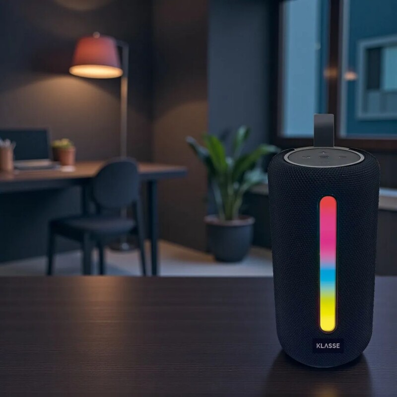 Parlante Inalámbrico Bluetooth Klasse | Sonido Stereo Tws | Con Led Parlante Inalámbrico Bluetooth Klasse | Sonido Stereo Tws | Con Led