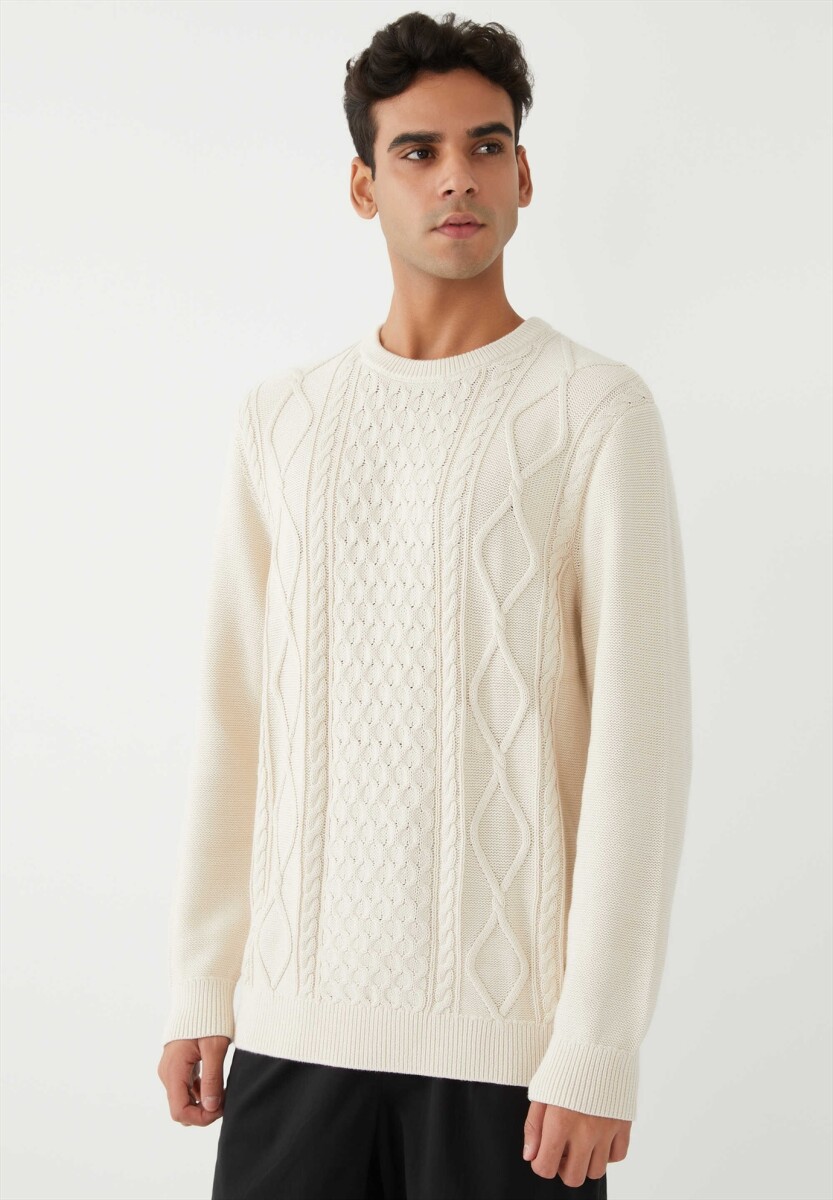 Buzo Algodón Ochos Hombre - Birch 13-0905 Tcx 