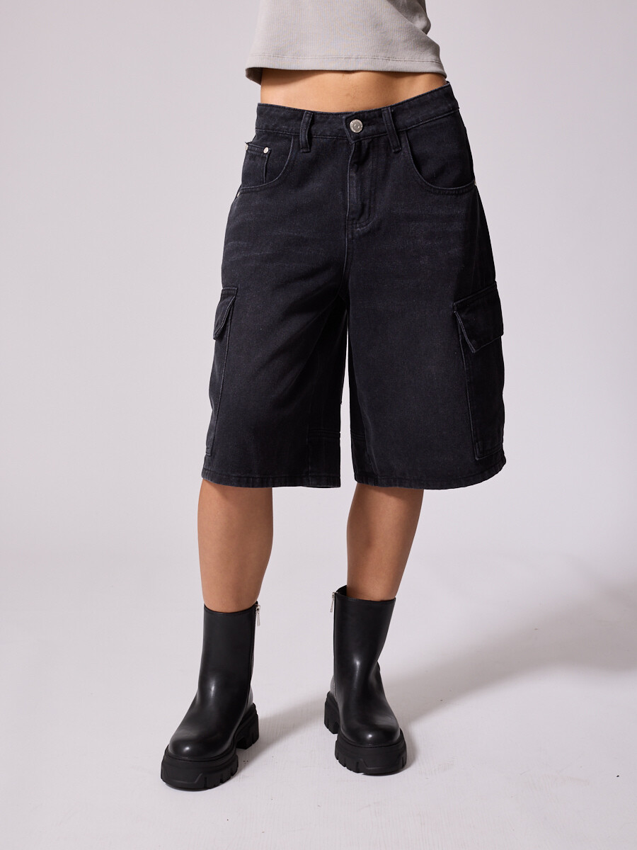 SHORT JEAN RAYE DIXIE Gris Oscuro
