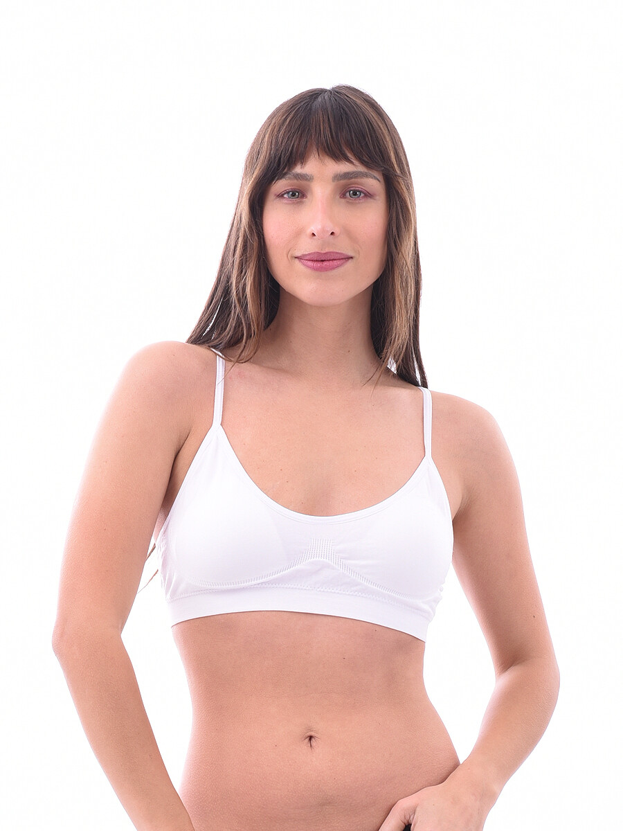 TOP BÁSICO SEAMLESS - BLANCO 