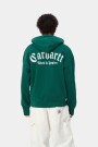 Hooded Onyx Script Sweat Verde