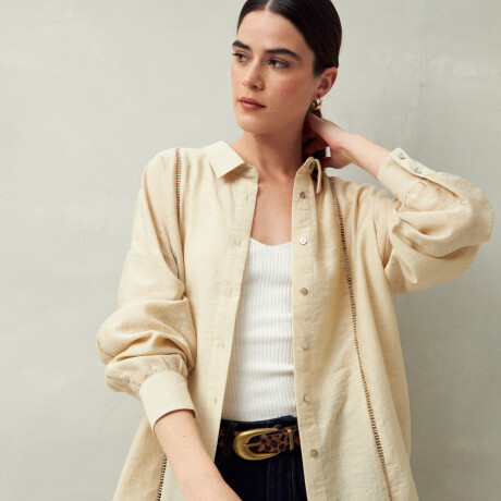CAMISA BELMA Almendra