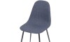 Silla Charla Lino Azul / Negro