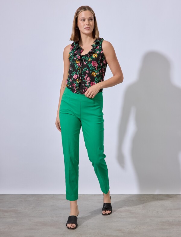 Pantalon Recto Modelador VERDE