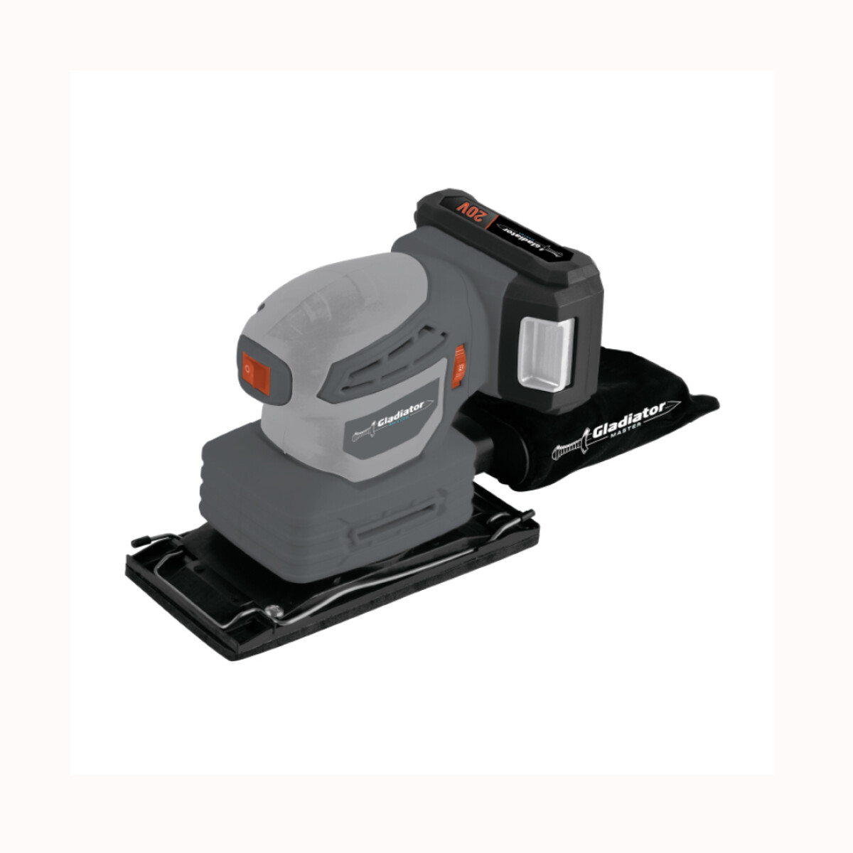 Lijadora Multifuncion Gladiator 20V S/Bateria S/Cargador - L631/20 
