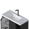 Mueble de baño suspendido Aster negro 60cm con bacha de resina Mueble De Baño Suspendido Aster Negro 60cm Con Bacha De Resina