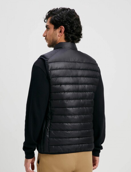 CHALECO PUFFER MODELO COMFORT NEGRO