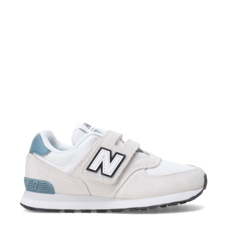 Championes de Niños New Balance P574 Velcro Gris - Blanco