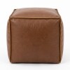 PUFF CUAD SIMIL CUERO CAMEL 45X45X40CM Unica
