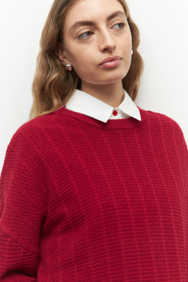 SWEATER BERNARDA Rojo Oscuro