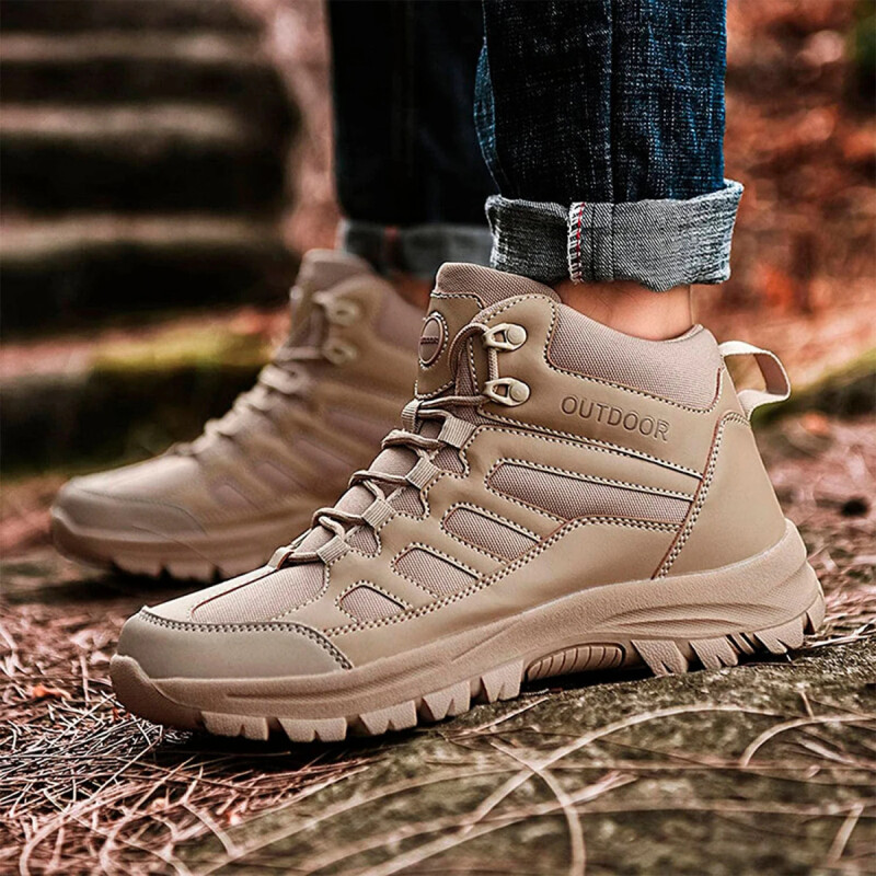 Calzado Botas De Trekking Para Adulto Tipo Borcego Beige