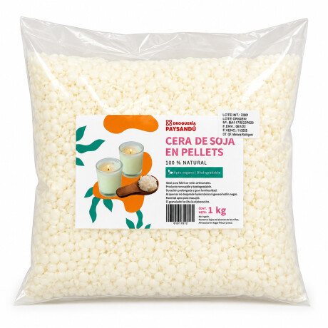 Cera de soja en pellets 1Kg Cera de soja en pellets 1Kg