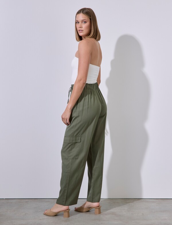 Pantalon Cargo OLIVA