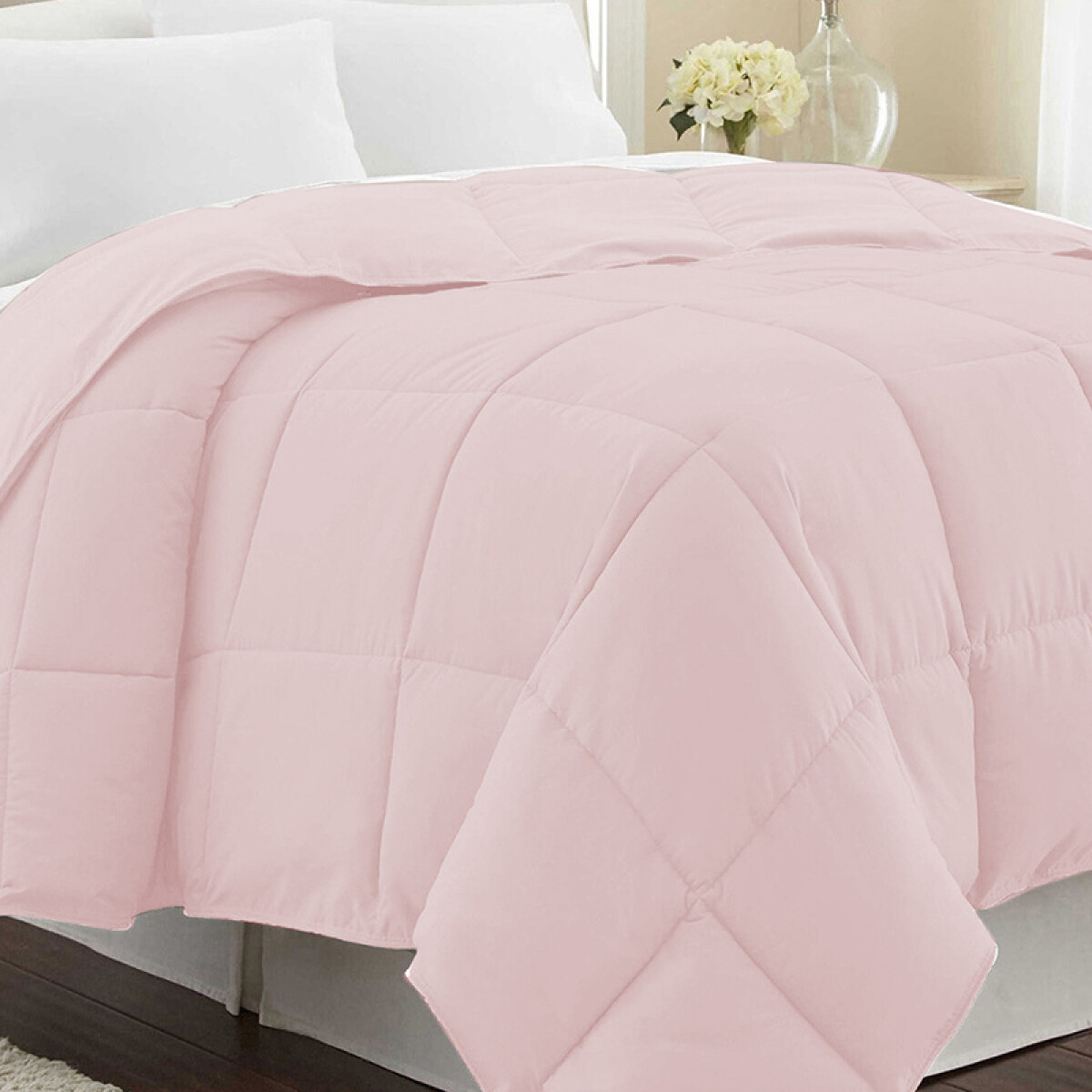 Acolchado de Plumas King Size Home Class - ROSA 