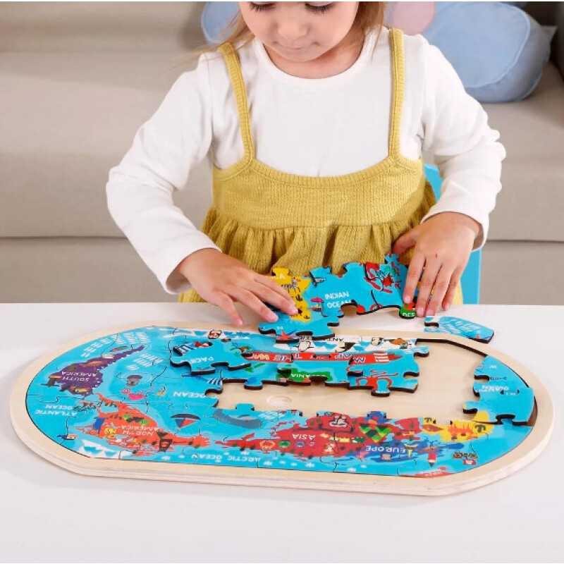 Puzzle Mapa del Mundo en madera Puzzle Mapa Del Mundo En Madera