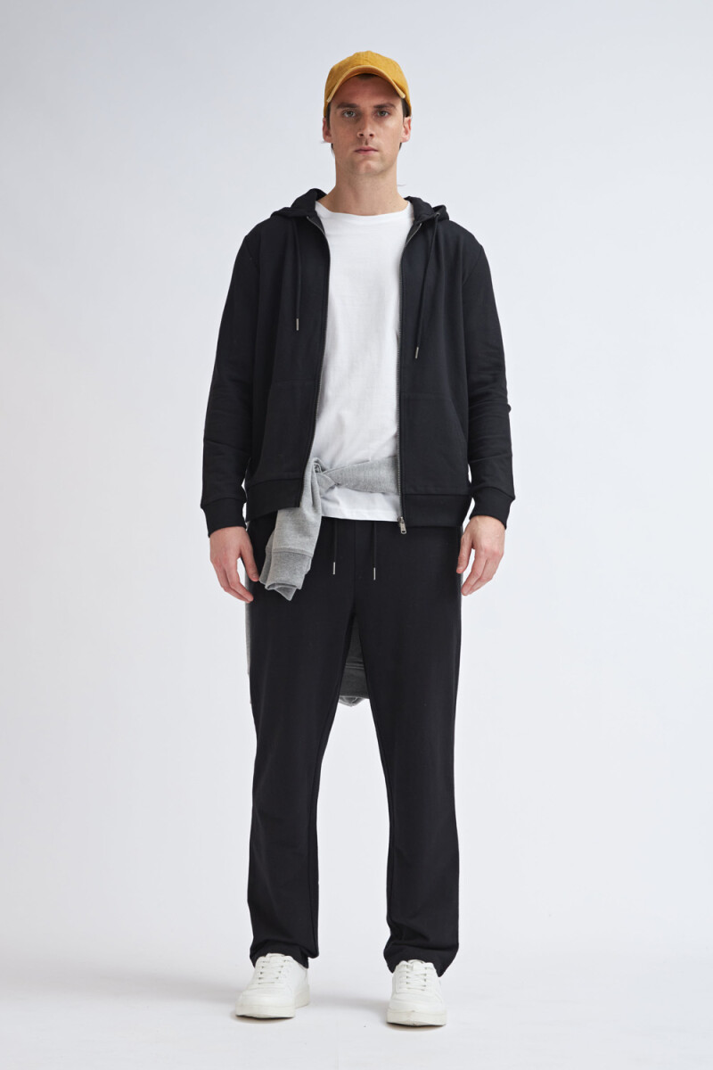 Pantalón deportivo recto - Negro 