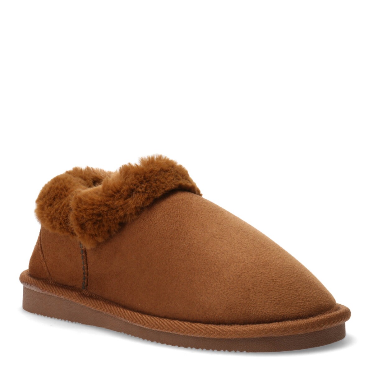 Zapatos de Mujer Lady Confort COSY tipo pantufla - Marrón Camel Oscuro 