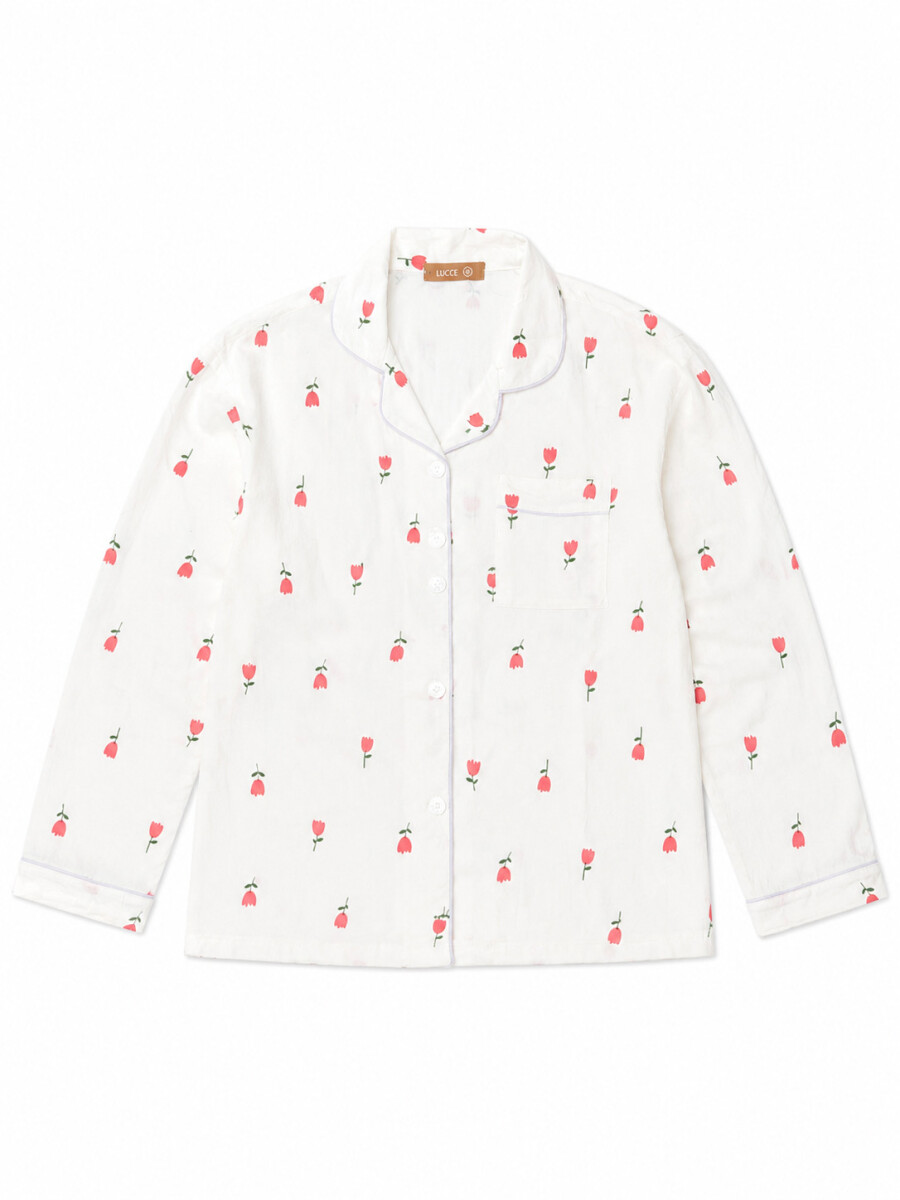 CONJUNTO PIJAMA MORA - BLANCO 