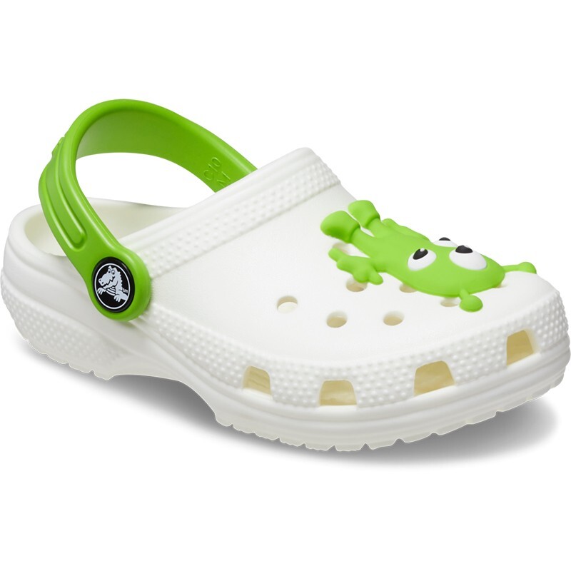 Crocs Classic Glow Alien Blanco