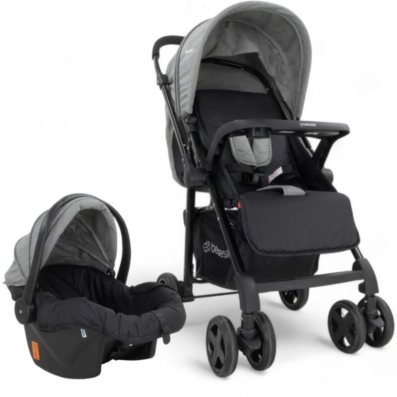 Coche Travel System Oviedo Bebesit - Gris Coche Travel System Oviedo Bebesit - Gris