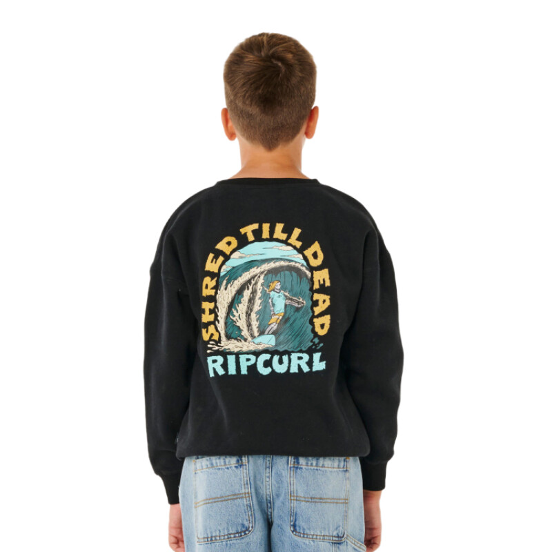 Buzo Rip Curl Shred Till Dead Crew Niño - Negro Buzo Rip Curl Shred Till Dead Crew Niño - Negro