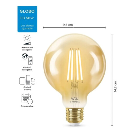 Lámpara Wiz WIFI Filamento Globo ST64/E27 LED 6.9W Lámpara Wiz WIFI Filamento Globo ST64/E27 LED 6.9W