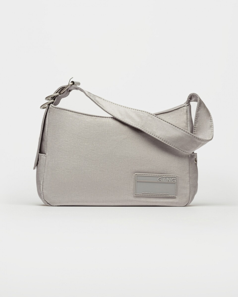 Cartera Al Hombro Gang Glamy En Nylon - Metalizado 