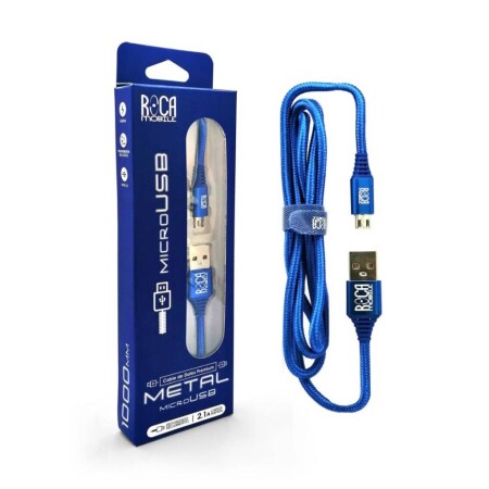 CABLE DE DATOS "ROCA" MICRO USB REFORZADO 100 CM CABLE DE DATOS "ROCA" MICRO USB REFORZADO 100 CM