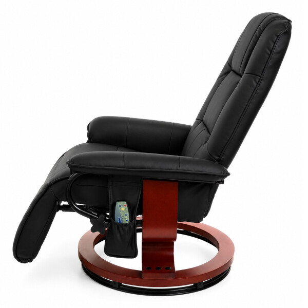 Sillón Ejecutivo Masaje Calefacción Apoyapies Cuerina NEGRO