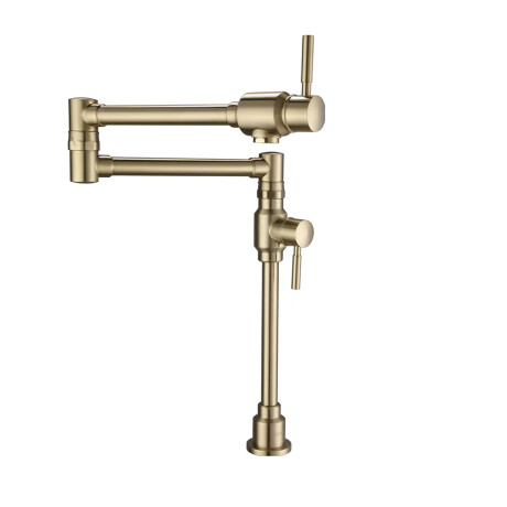 Griferia Mesadas Llena Ollas Monocomando Industrial Oro Mate Solo Agua Fria DORADO-BRUSHED GOLD