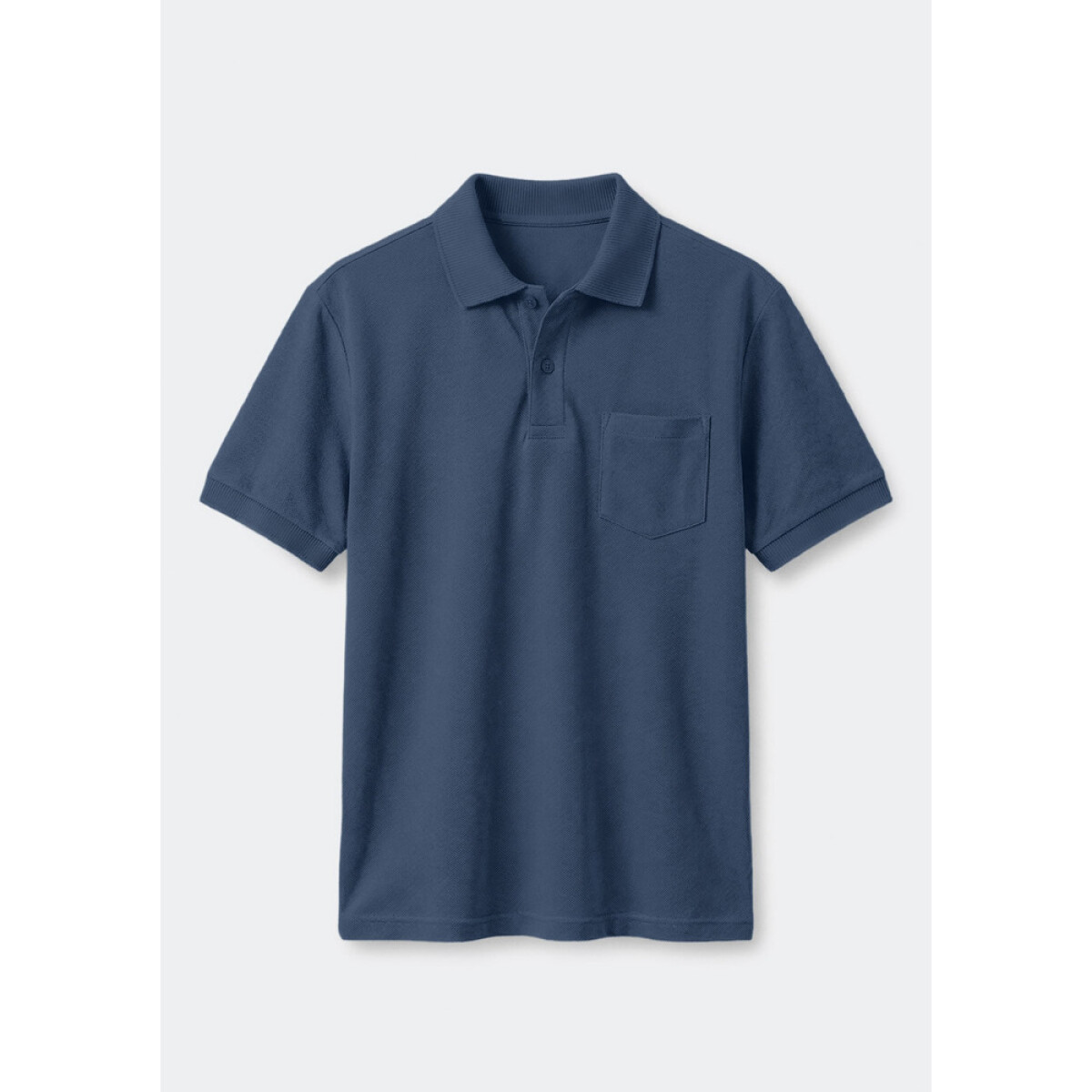 CAMISA POLO MM MASC - AZUL MEDIO 