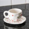 Taza de cerámica cerezas 350ml Taza de cerámica cerezas 350ml