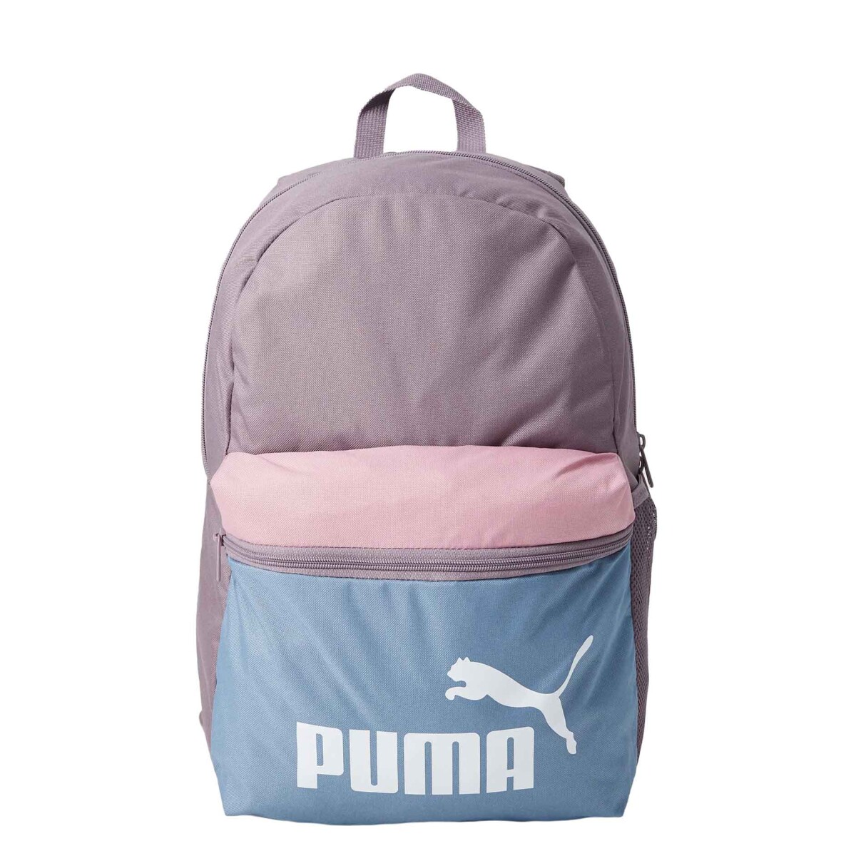 Mochila Puma Phase Block Backpack - Violeta - Rosado - Azul Piedra 
