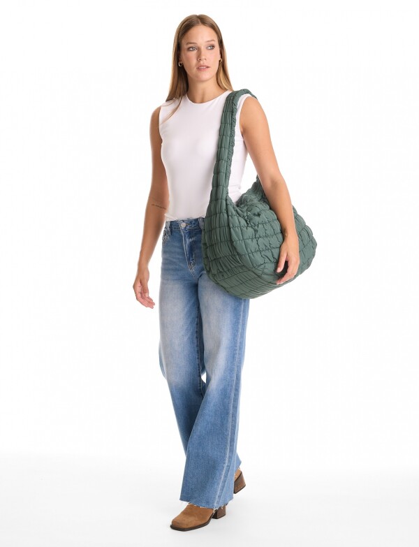 Bolso Capitoneado VERDE OSCURO